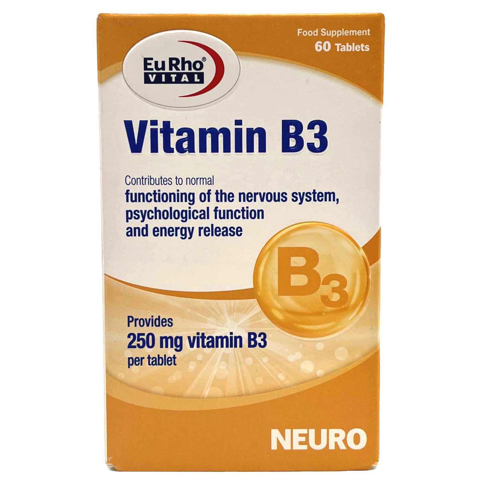 قرص ویتامین ب3 یوروویتال Eurhovital Vitamin B3